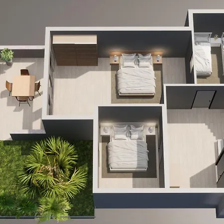 #481 - Spacious 3br Duplex With Private Garden Διαμέρισμα *